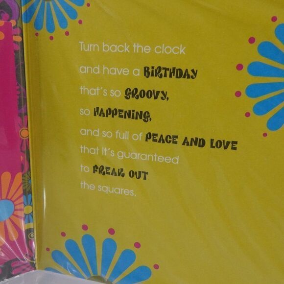 Flower Power CD Hits Of The 60s And Birthday Card - Picture 4 of 6